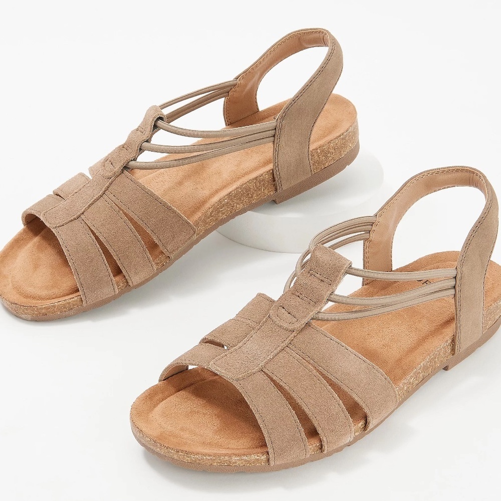 NEW Earth Origins Laney Leather Sling-Back Sandals 9.5